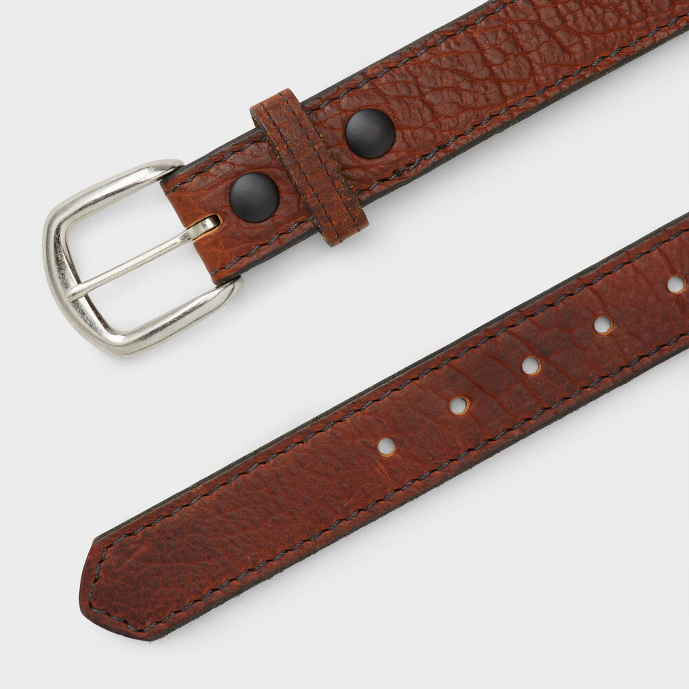 Men's Bison Leather Belt Main Image