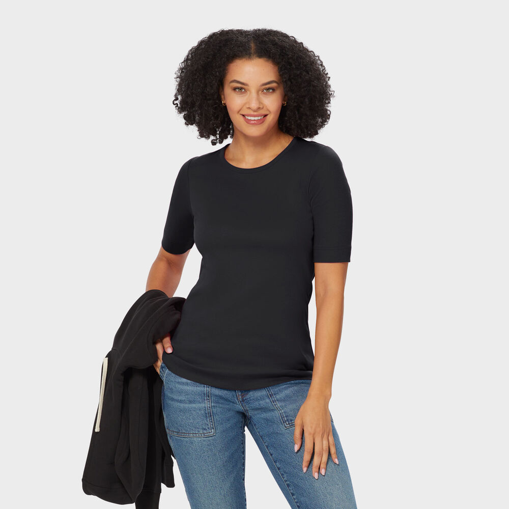 Women's Longtail T Elbow Sleeve Scoopneck Main Image