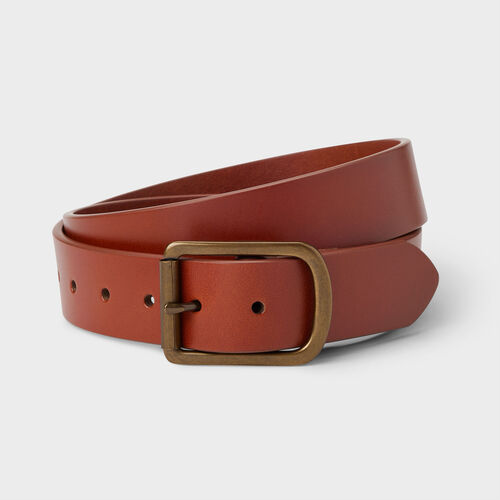 Duluth Trading Co Dark Brown Leather Belt with Rose Gold Buckle L NWT Duluth Pack Leather Belt - 1.5 main image 3