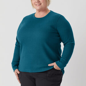 Women's Plus  Burly Thermal Long Sleeve Crew