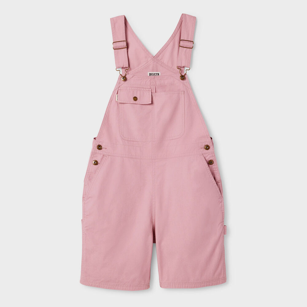 Women's Wild Card Cotton Canvas Bib Short Overalls MUD XLG Main Image