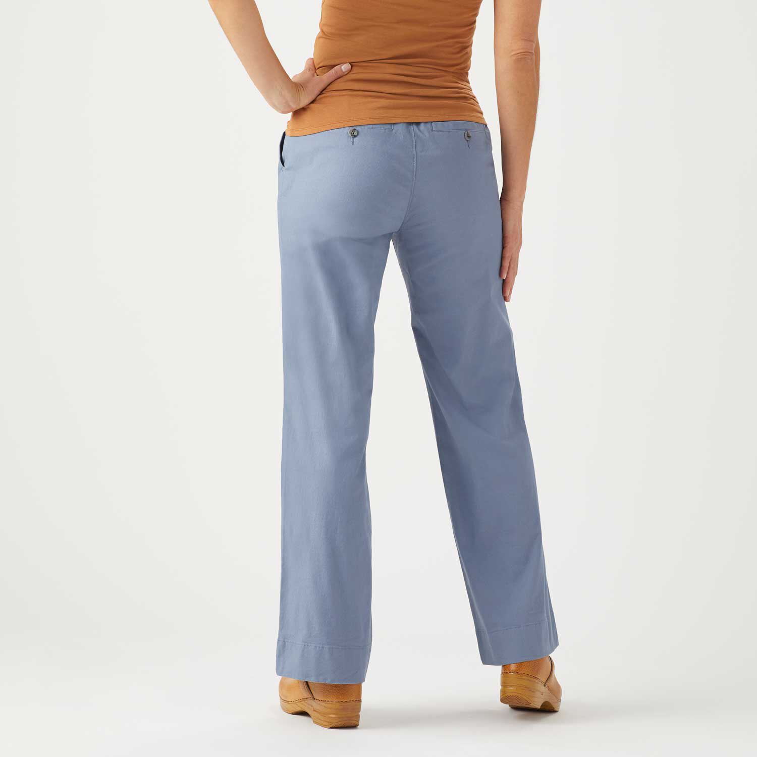Women's Summer-Weight Chino Wide Leg Pull-On Pants | Duluth