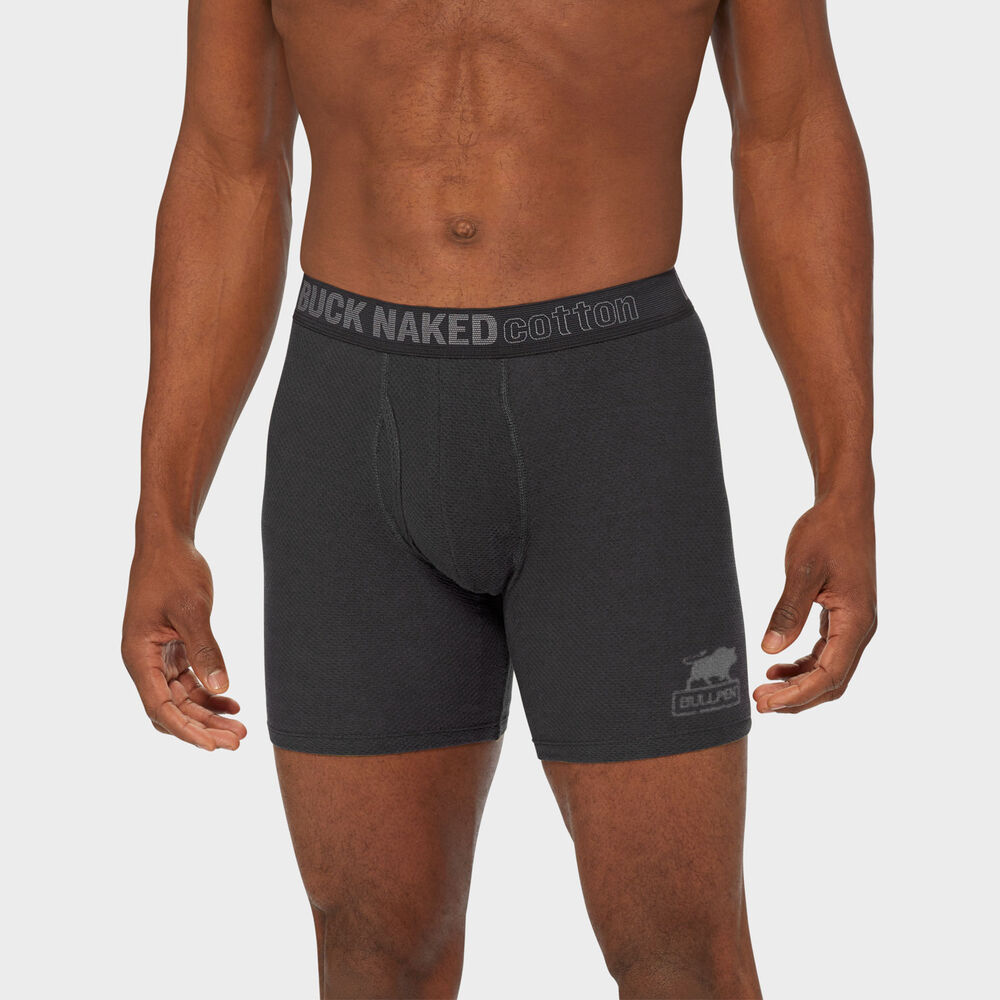 Men's Buck Naked Cotton Bullpen Boxer Briefs Main Image