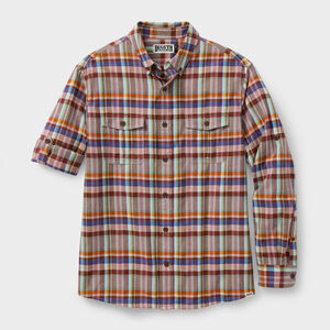 Men's Indian Madras Relaxed Fit Work Shirt