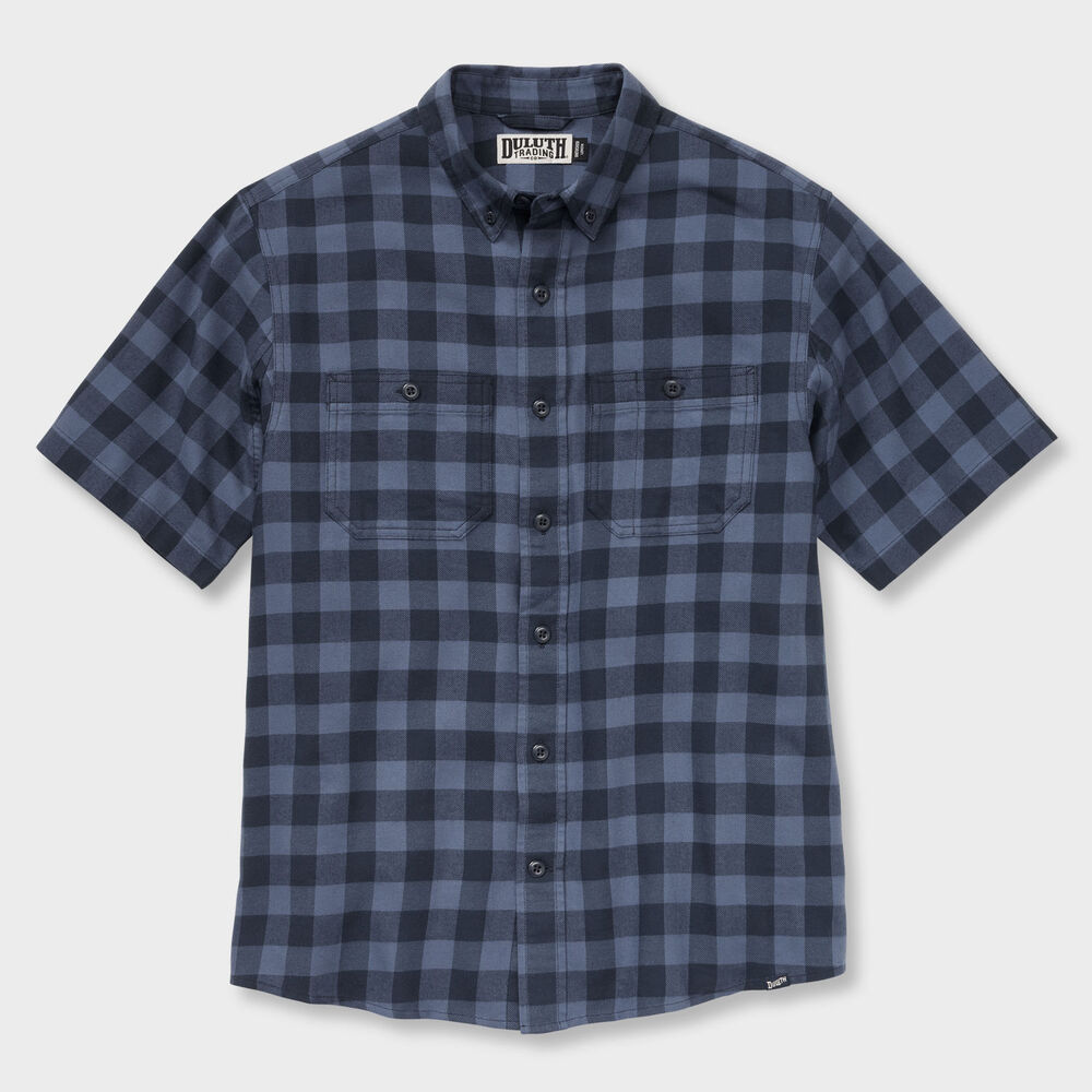 Men's Seawool Lightweight Flannel Short Sleeve Shirt Main Image