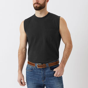 Men's Longtail T Standard Fit Sleeveless Crew with Pocket