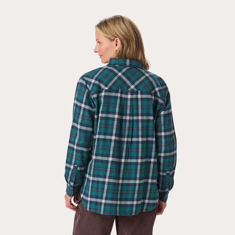 Women's Oversized Burlyweight Flannel Shirt Main Image