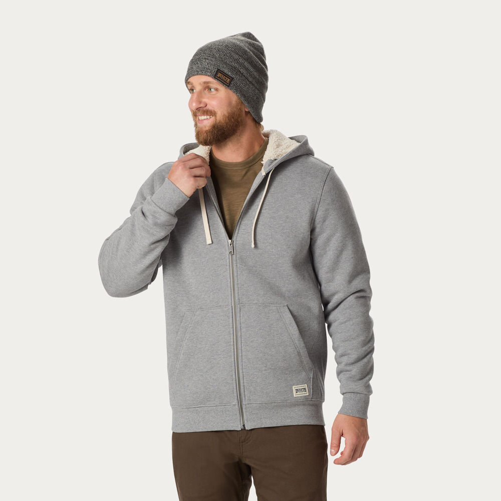 Men's Souped-Up Sweats Sherpa Lined Full-Zip Hoodie Main Image