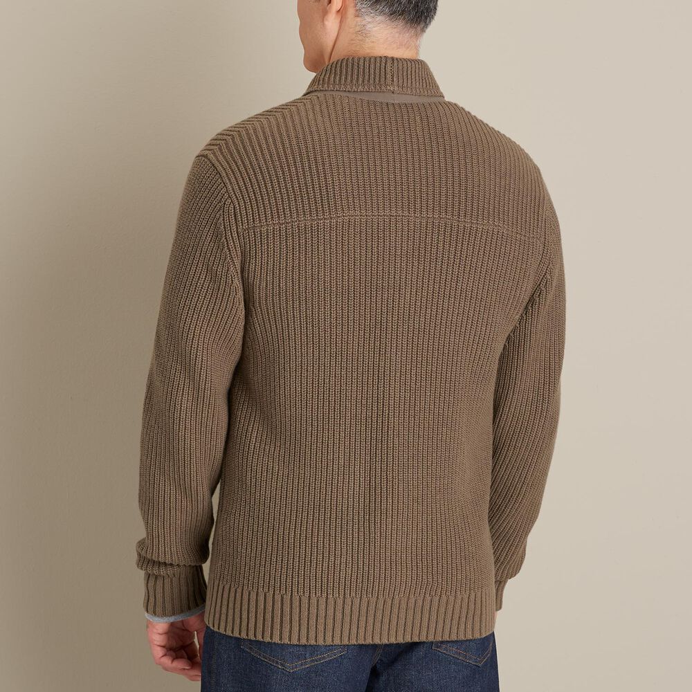 Men's Cotton Wool Military Sweater Jacket Duluth Trading Company