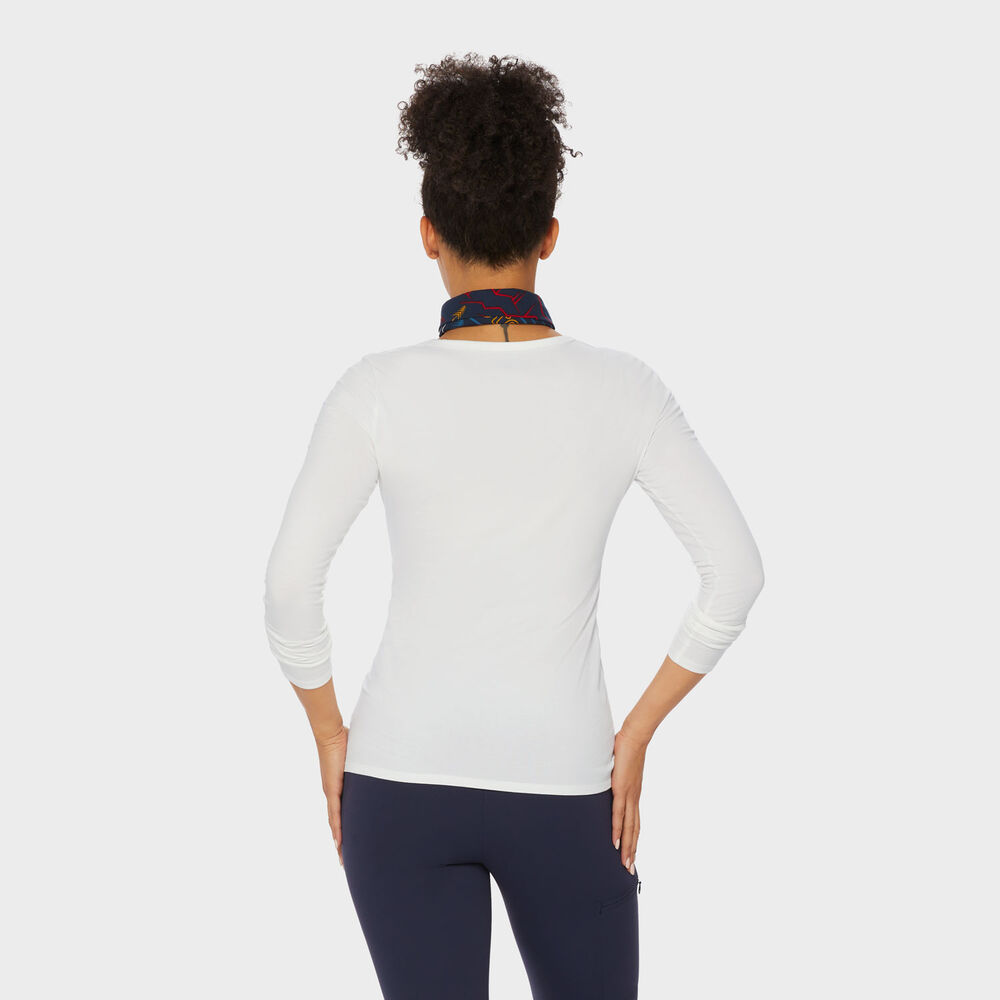 Women's No-Yank Long Sleeve V-Neck T-Shirt Main Image