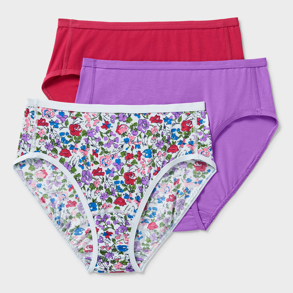 Women's Plus Free Range Organic Cotton Briefs 3-Pack Main Image