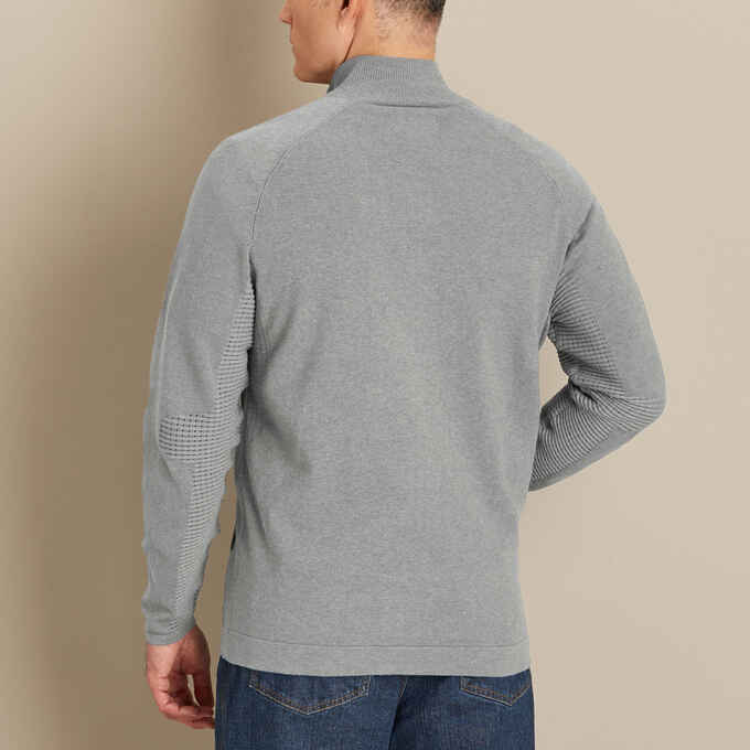 Men's JetSweater All Day Comfort Full Zip Mock Sweater