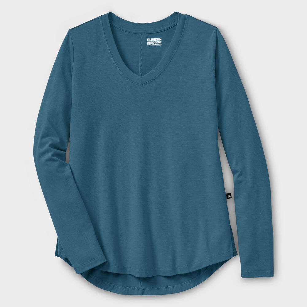 Women's Plus AKHG Renew Bamboo Long Sleeve Tee Main Image