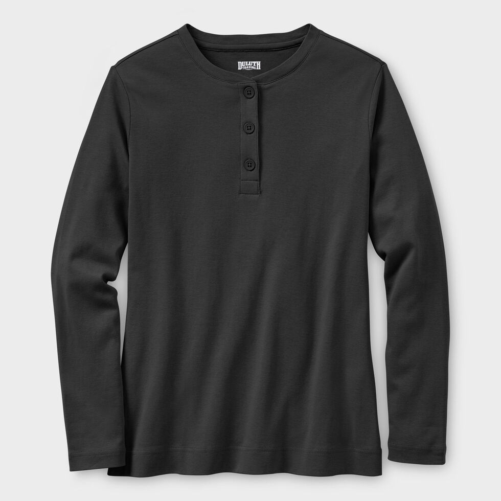 T-shirt Manches Courtes Henley Homme - Duluth Trading Co - Gris - Taille XL