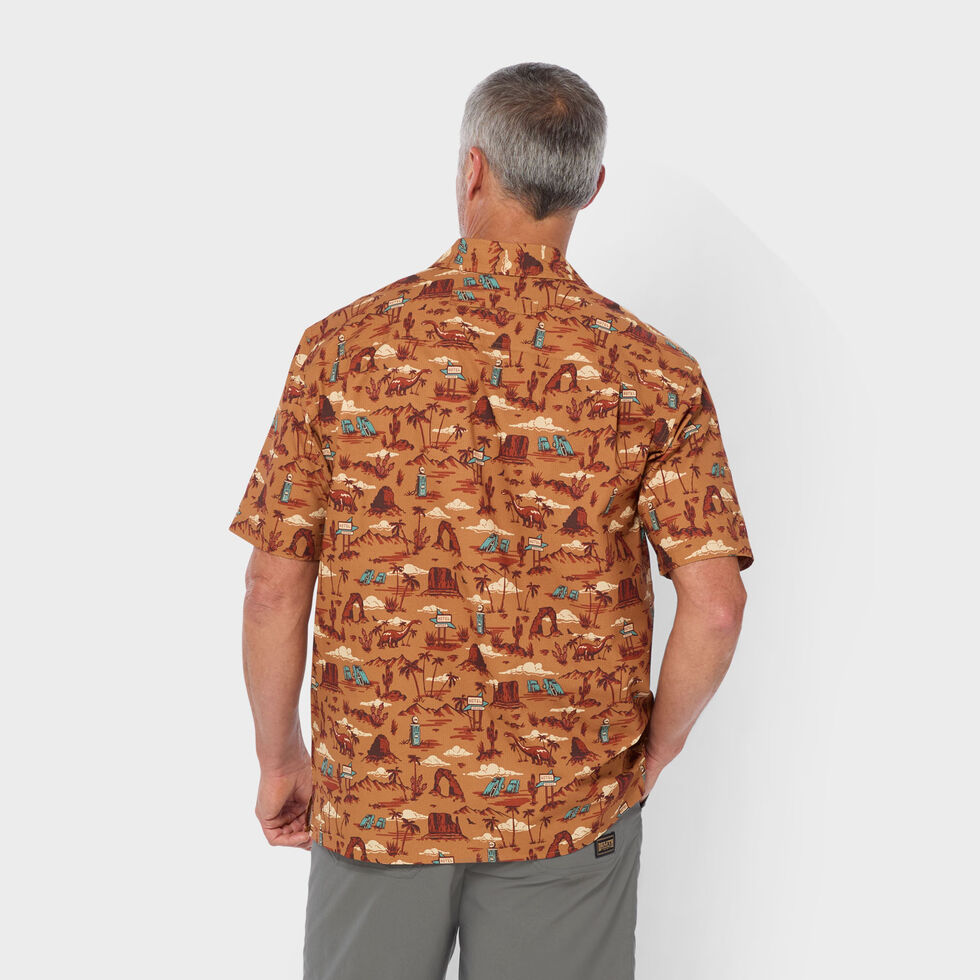 Chemise Duluth Trading Co Homme – 2XL, Verte, Manches Courtes, Pour Rando Camping