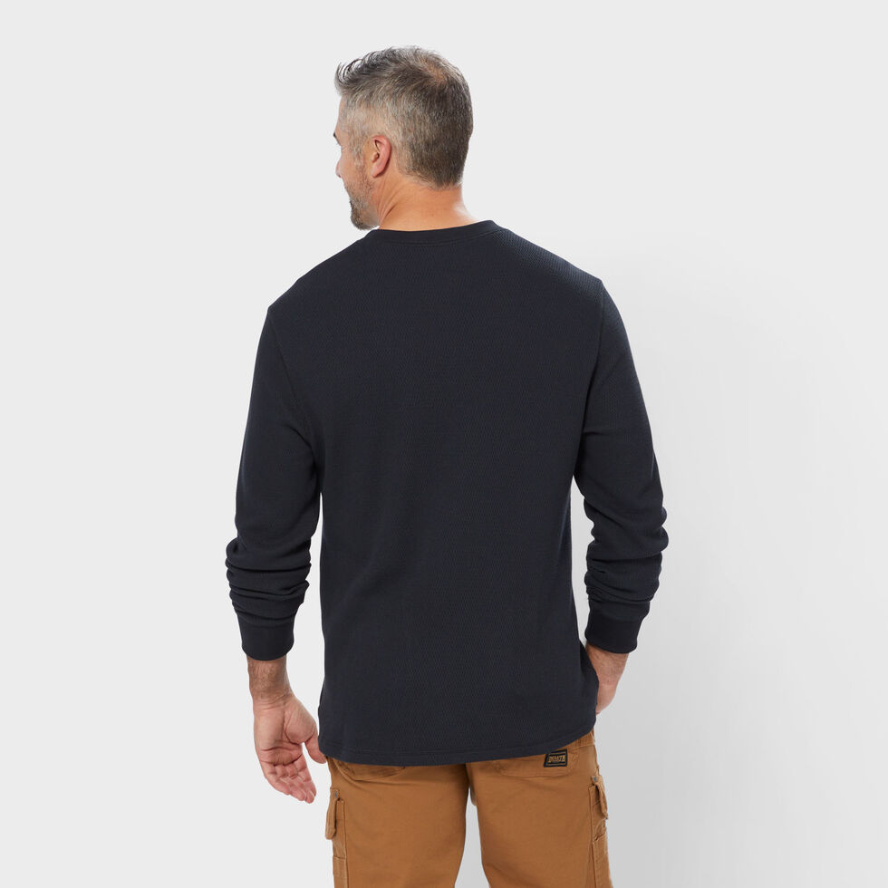 Homme T-shirt gaufré T-shirt Henley gaufré Chemises pour hommes avec