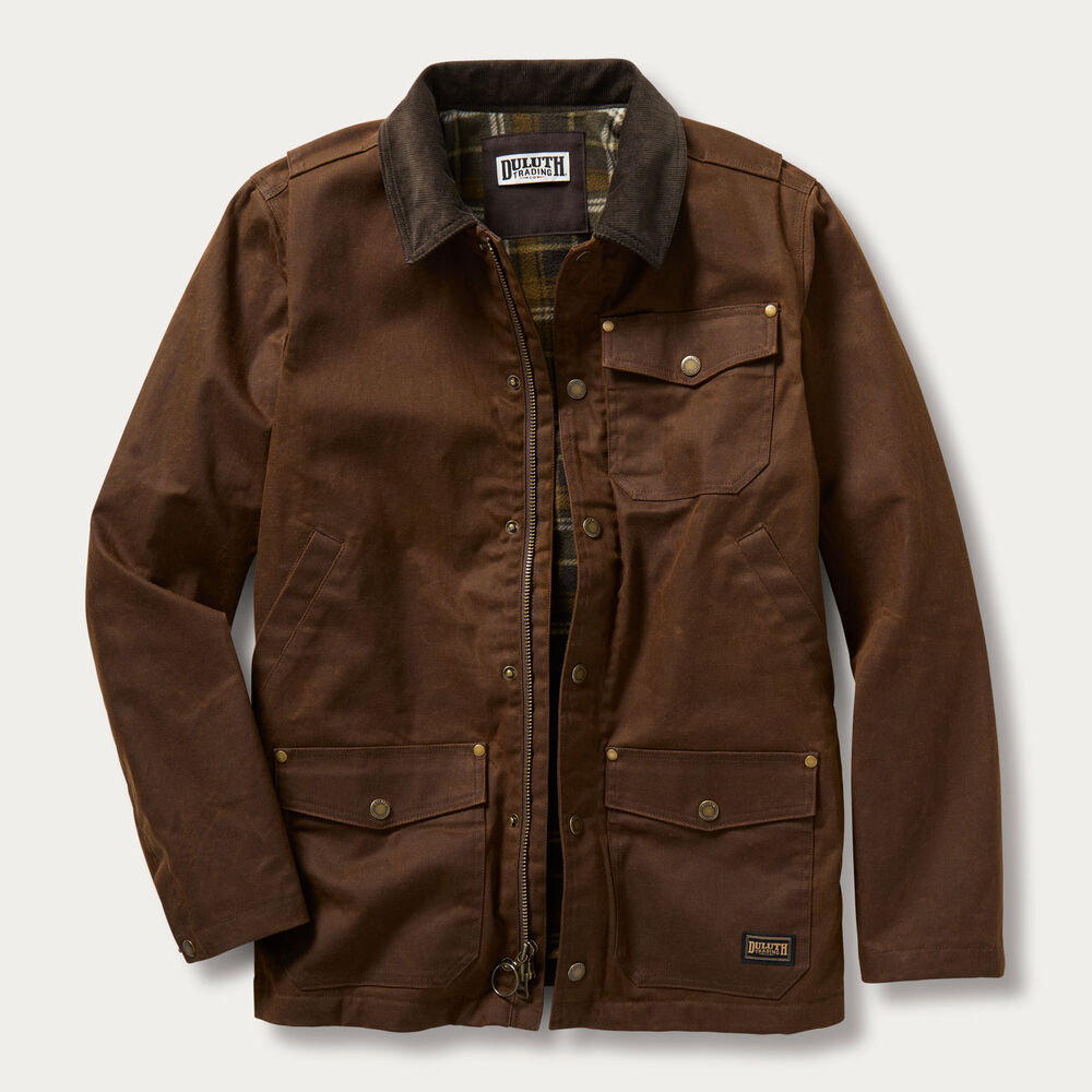 Men's Waxed Fire Hose Chore Jacket Main Image