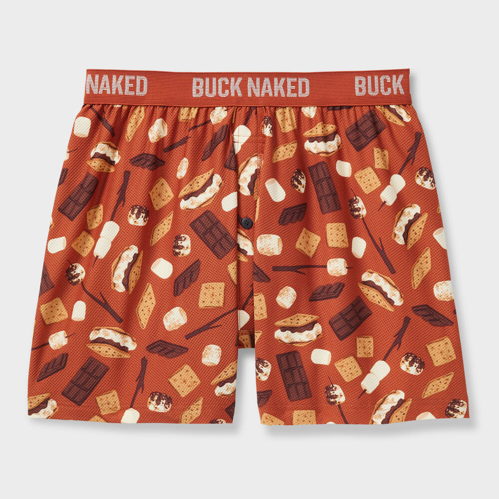 Men's Buck Naked Pattern Boxers Main Image