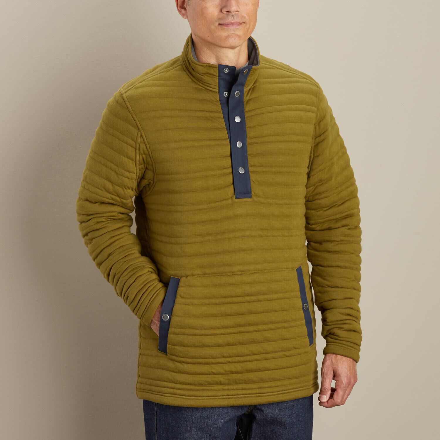 【fig London】frilltulle pullover Men's Flintlock 1/4 Snap Popover | Duluth Trading Company
