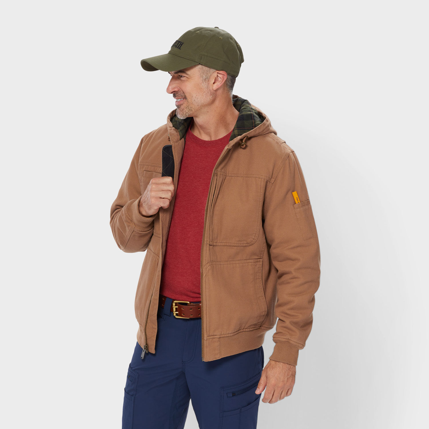 Men's Fire Hose Flannel-Lined Hooded Action Jac | Duluth Trading