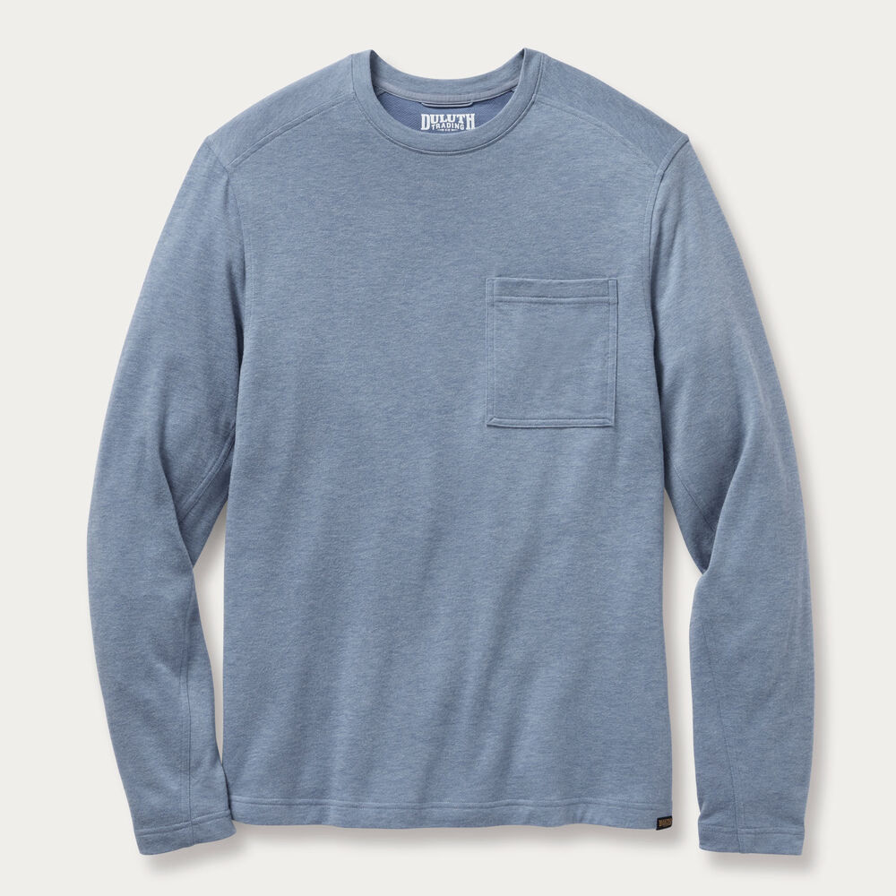 Men's Black Ram Wool Long Sleeve Crew Main Image