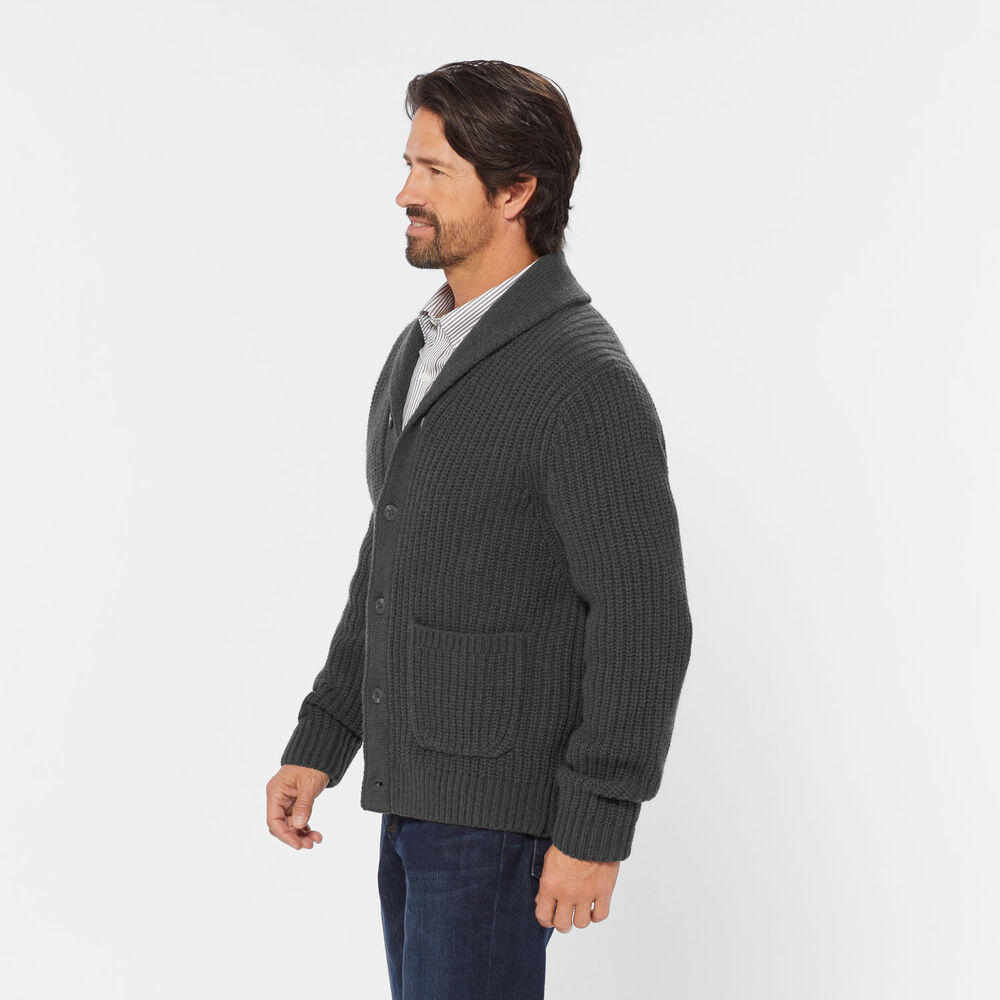 Men's Lambswool Shawl Collar Cardigan Main Image