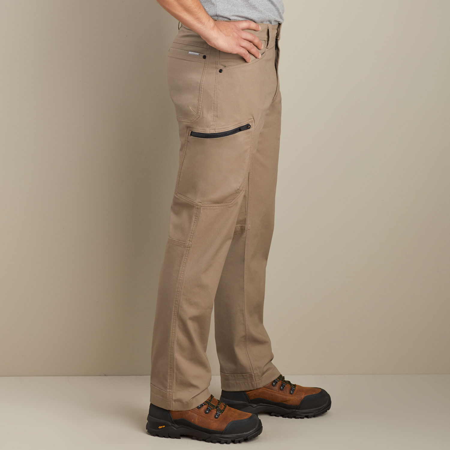 Duluth Trading Co Pants Mens 4832 Flex Fire Hose Cargo Brown Double Knee  Work  Inox Wind