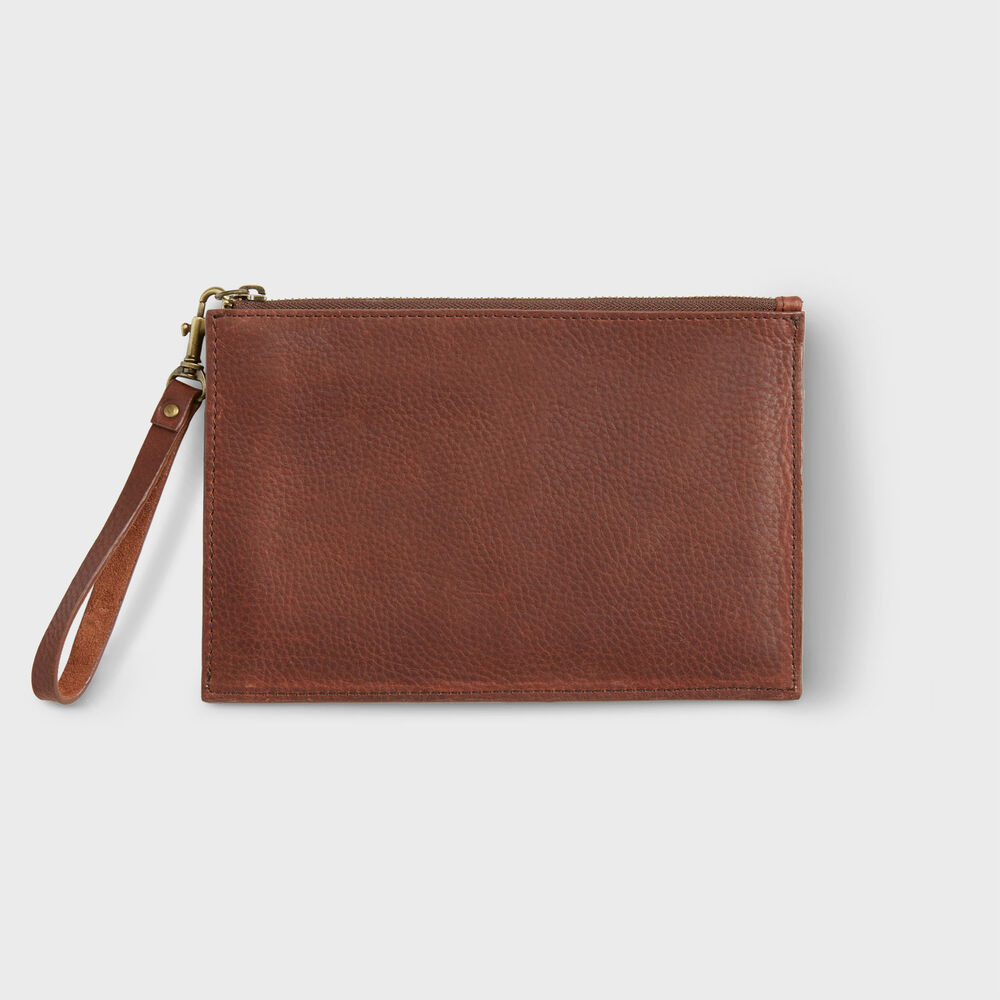 Women's Lifetime Leather Zip Pouch Main Image