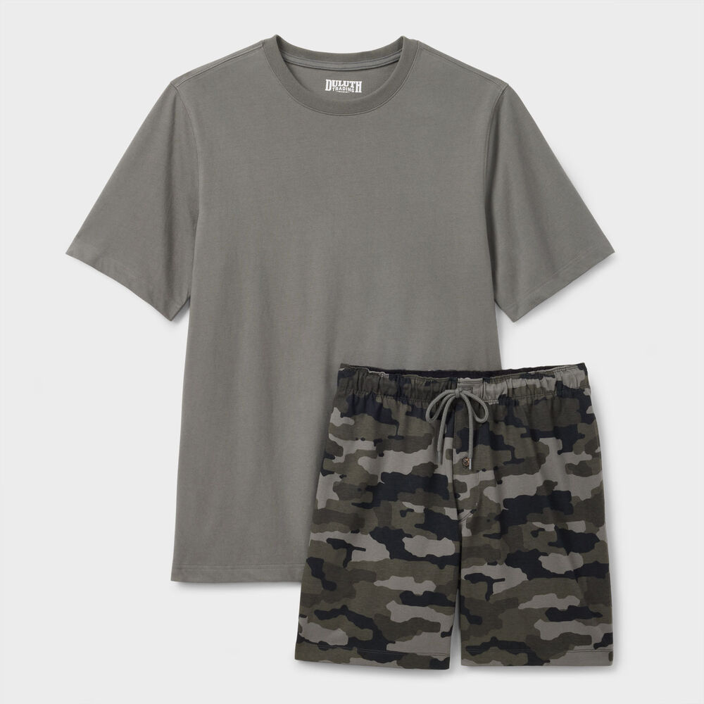 Men's Lumber Jams Cotton Short Sleeve Sleep Set Main Image