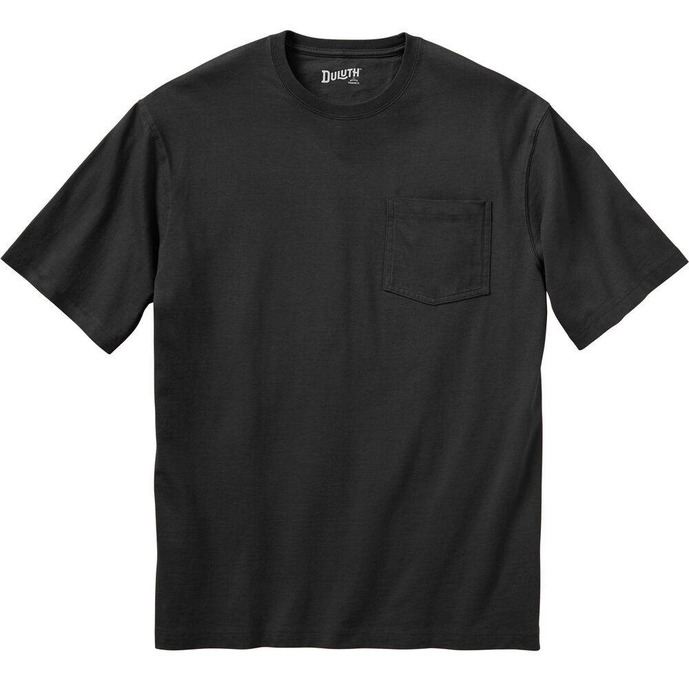 MN Longtail T SS Shirt With Pocket BLK 4XL Main Image
