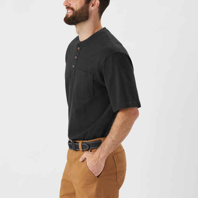 Men's Longtail T Relaxed Fit SS Henley with Pocket
