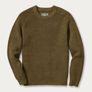 Men's Burly Retirement Crew Waffle Sweater