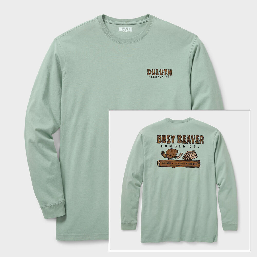 Men's Longtail T Relaxed Fit LS Logo T-Shirt Main Image