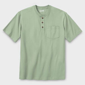 Men's Longtail T Relaxed Fit Short Sleeve Pocket Henley