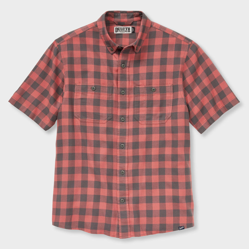 Men's Seawool Lightweight Flannel Short Sleeve Shirt Main Image