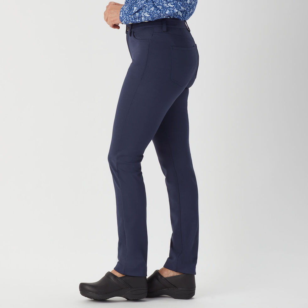 Innovate Ponte Knit Slim Dress Pants with Pockets