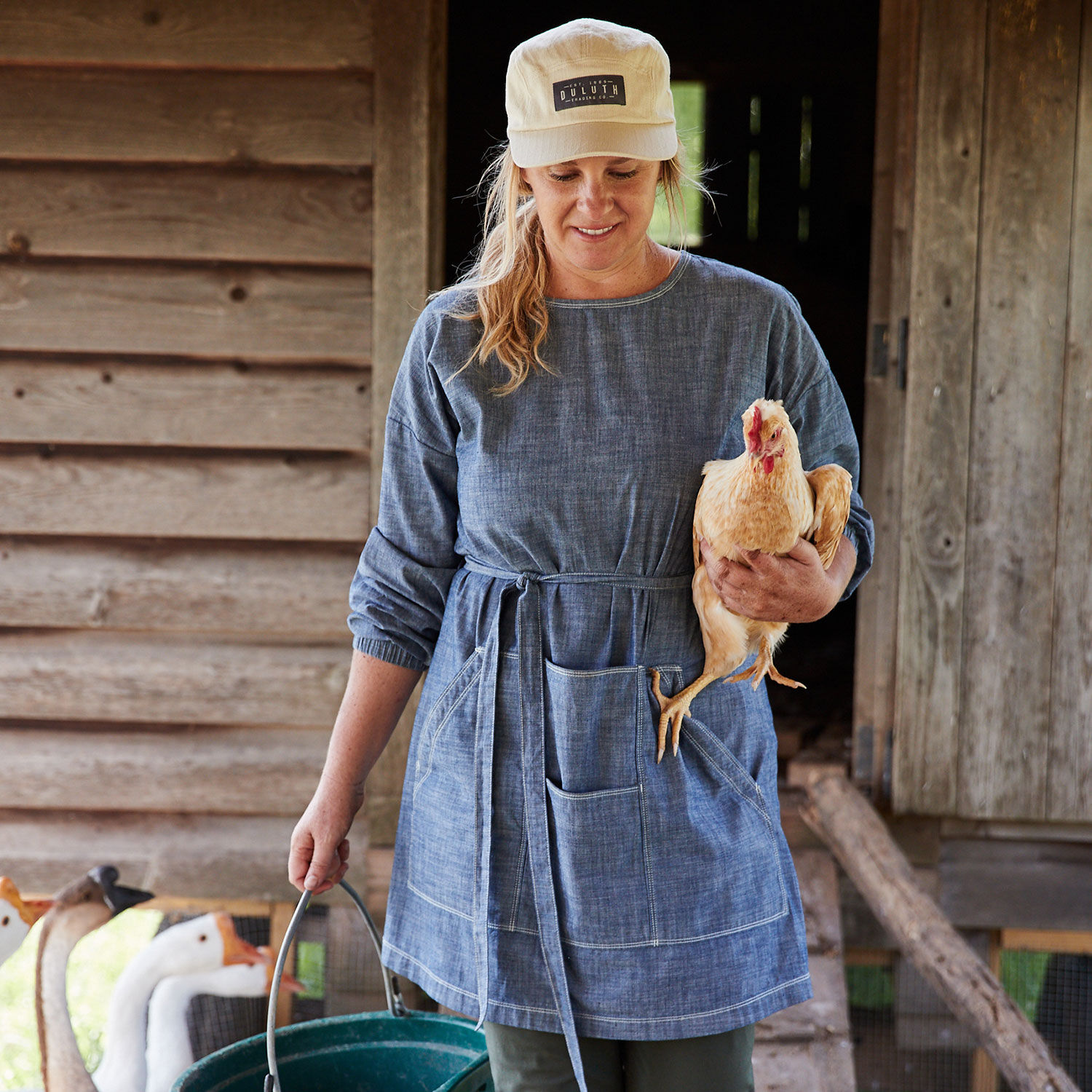 Women's Free Range Chambray Smock | Duluth Trading Company