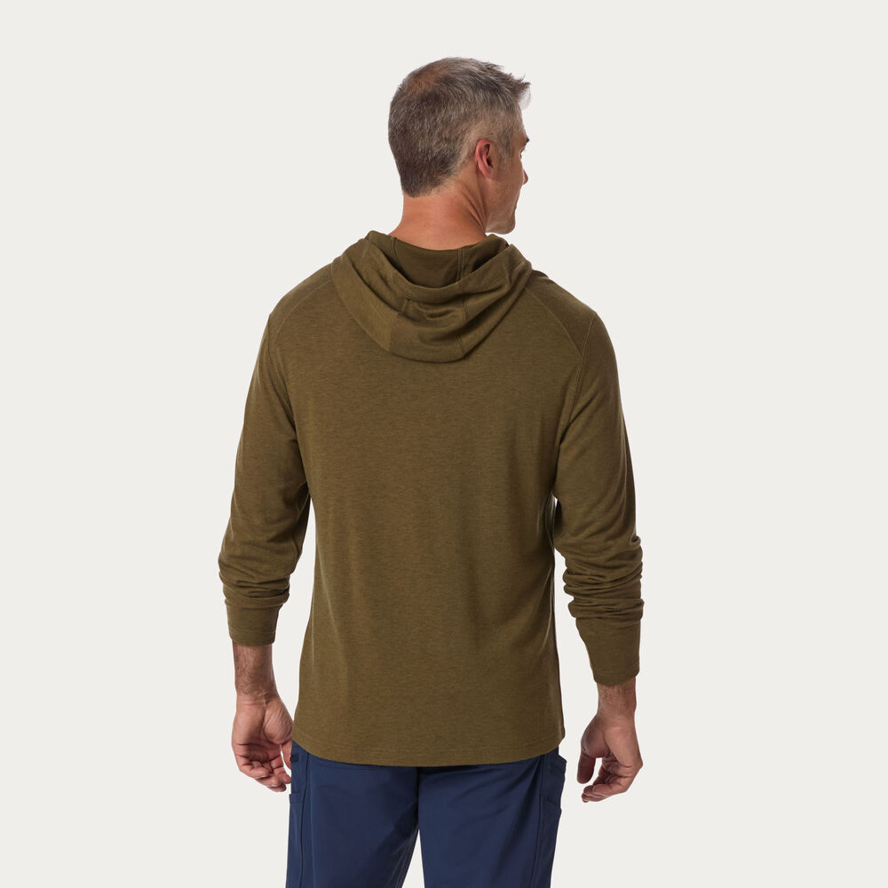 Men's Black Ram Wool Hoodie Main Image