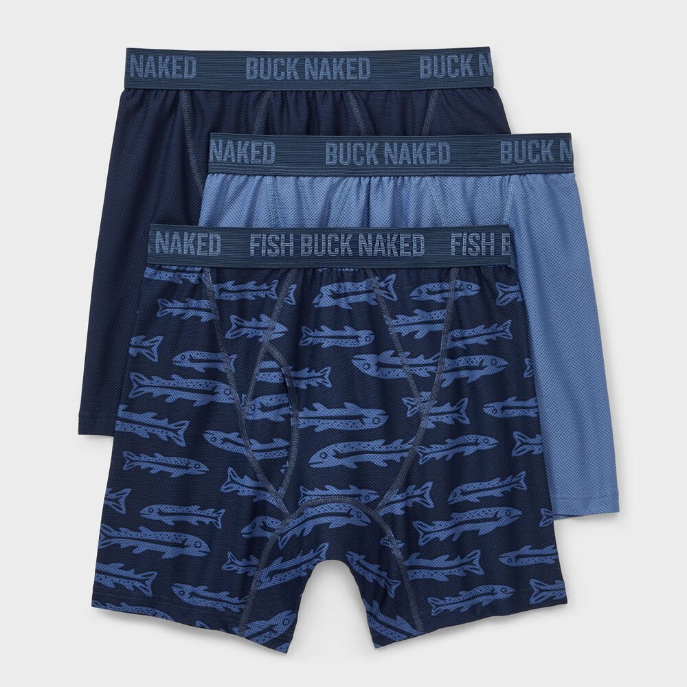 Men's Buck Naked Boxer Briefs 3-Pack Main Image