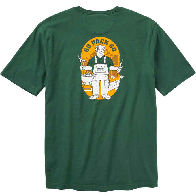 Men's Packers Longtail T Relaxed Fit Logo TShirt Duluth Trading Company