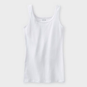 Women's No-Yank Tank WHI XLG