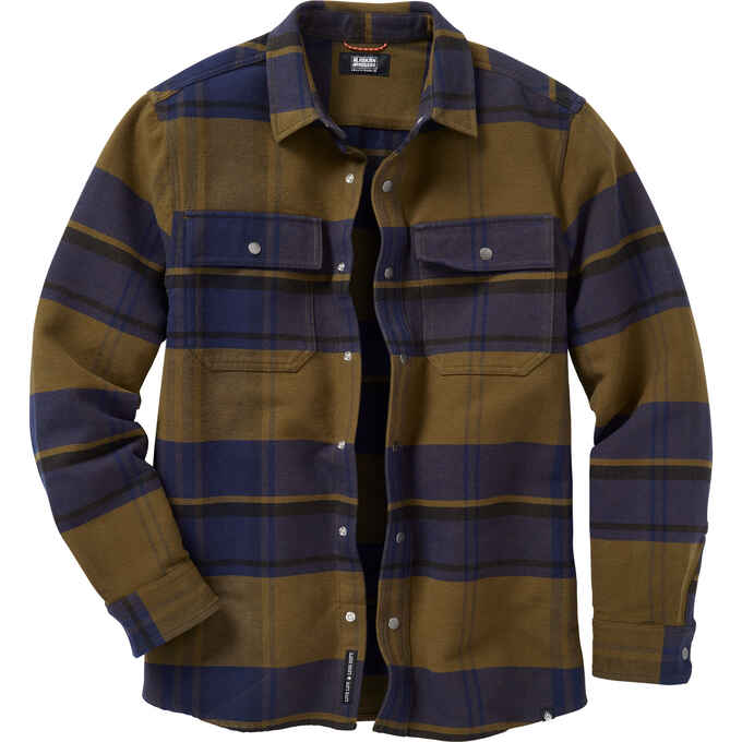 Men's AKHG Crosshaul Standard Fit Flannel Overshirt | Duluth Trading ...