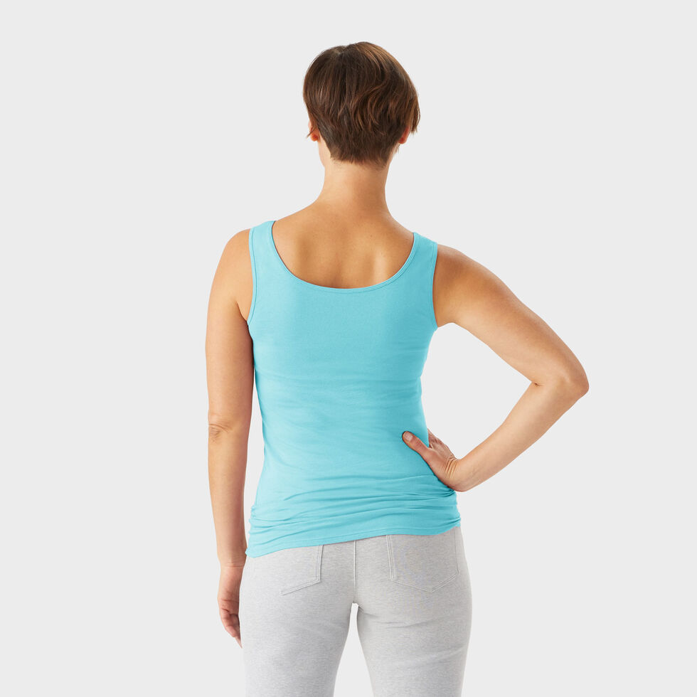 Blouse Sans Manches G.H. Bass Femme - Taille L - Blanche Et Bleue - Neuve Avec étiquettes