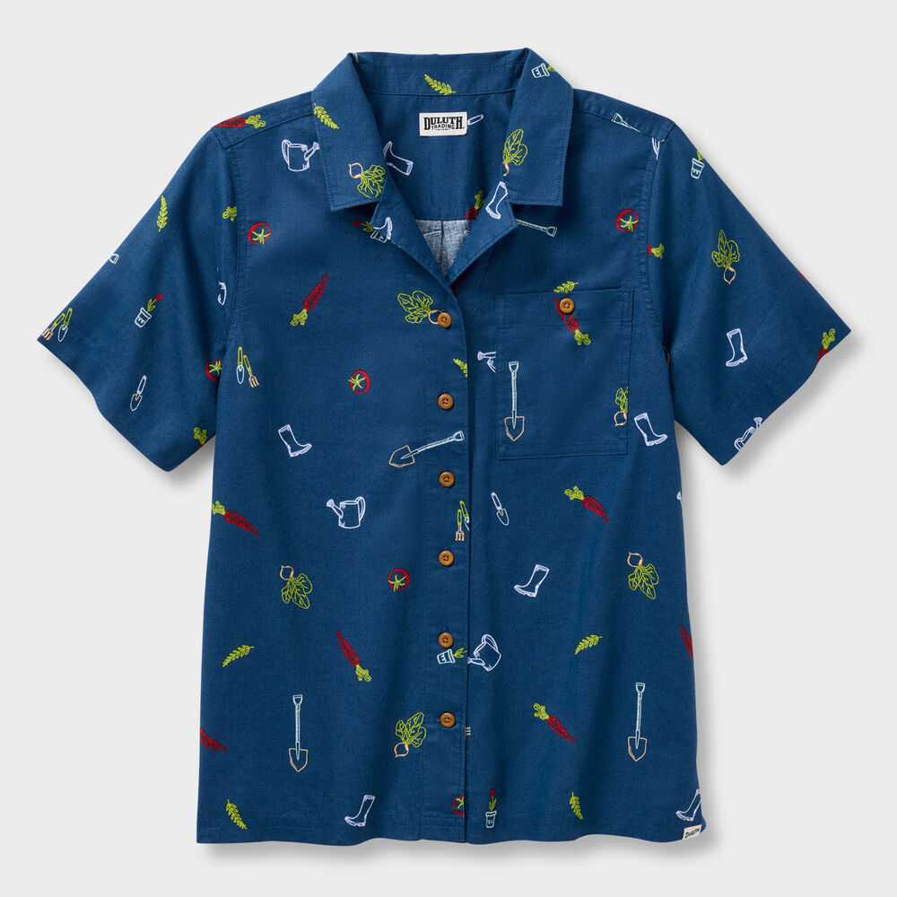 Women's Plus Artisan Hemp Camp Shirt Main Image