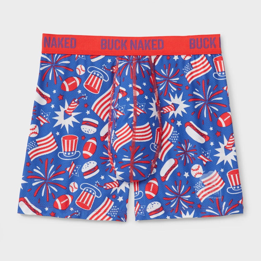 Men's Buck Naked Pattern Bullpen Boxer Briefs Main Image