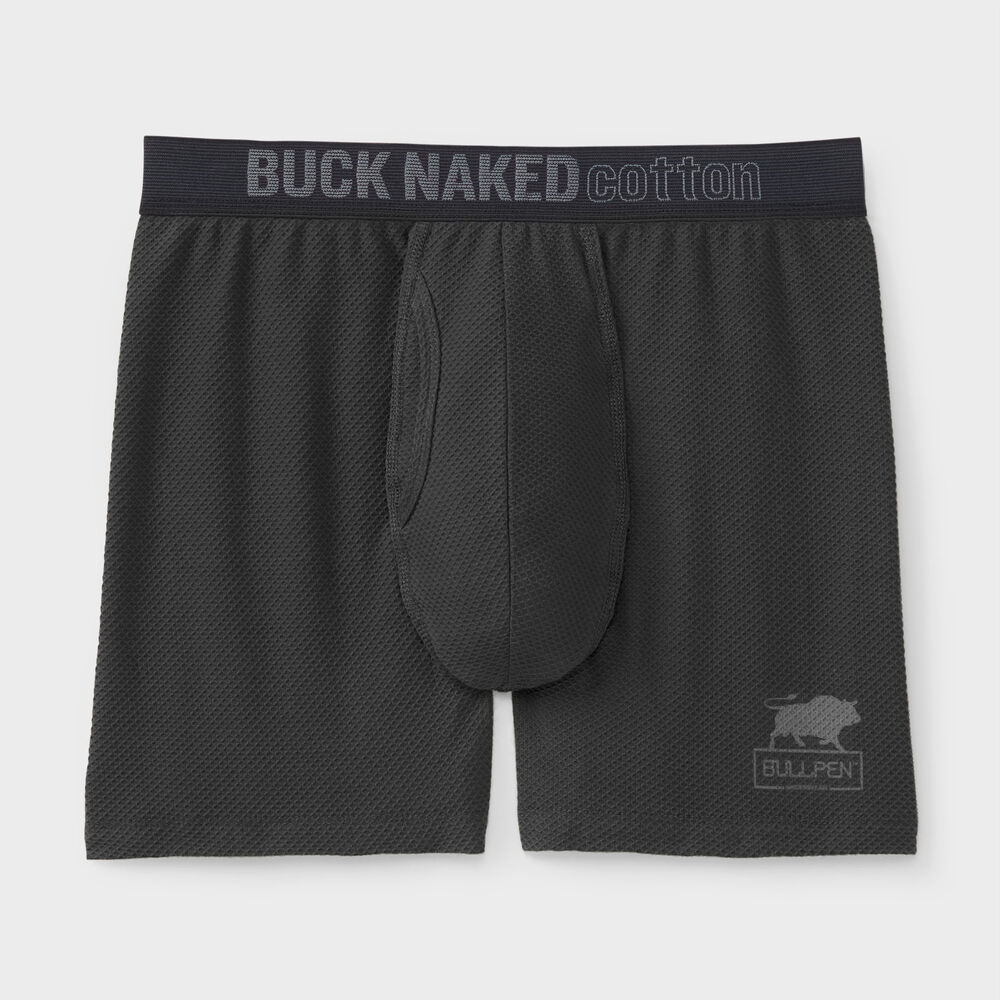 Men's Buck Naked Cotton Bullpen Boxer Briefs Main Image