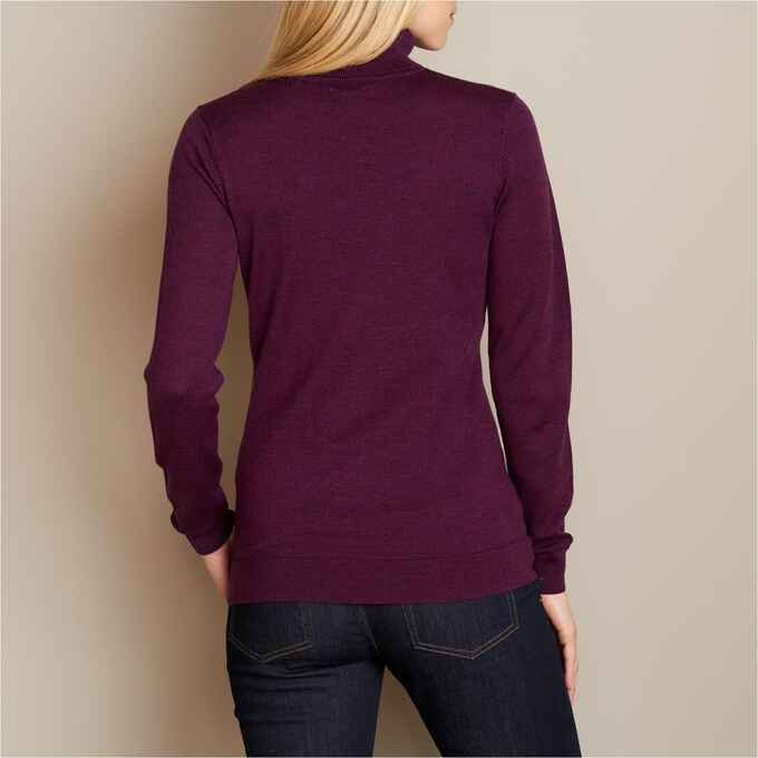 Women's Merino Wool Washable Mockneck Sweater Duluth Trading Company