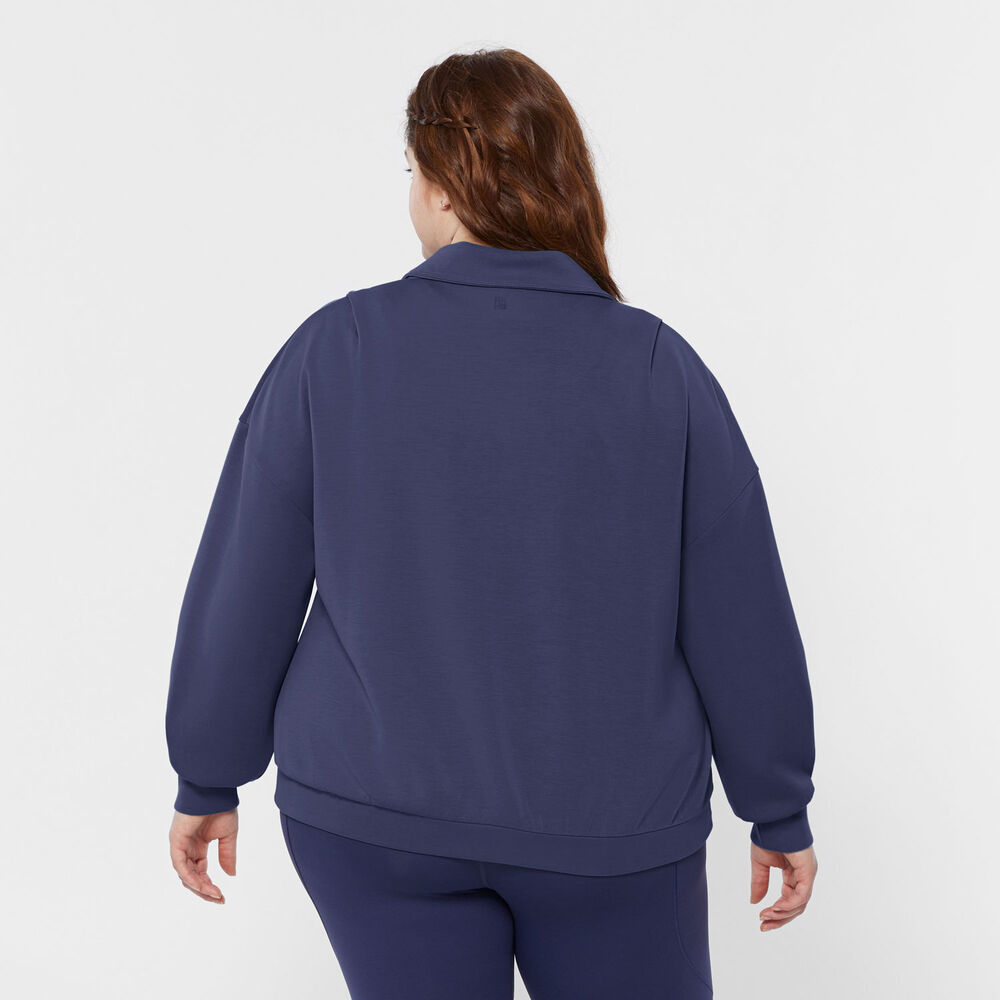 Women's Plus AKHG After Sweat Funnelneck Half-Zip Main Image