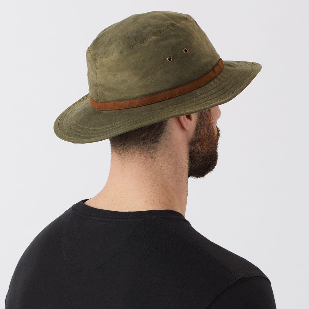 Men's Waxed Wide Brim Hat Main Image