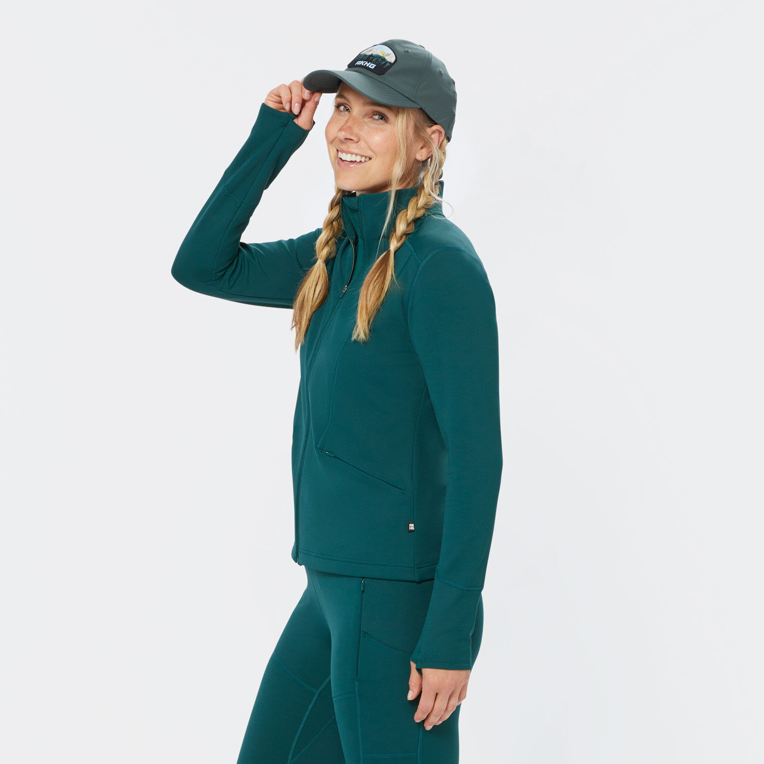 Women's AKHG Trail Tech Fleece Full Zip Mock | Duluth Trading Company
